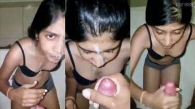 इंडियन लड़की के मुंह पर पोर्नस्टार की तरह छोड़ी वीर्य की बौछारें