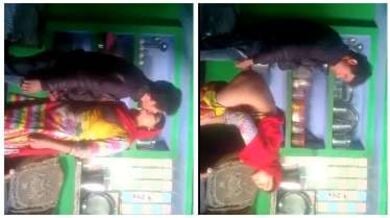 घागरा ऊपर उठाकर पड़ोसी यार से किचन में चुदी गुजराती औरत