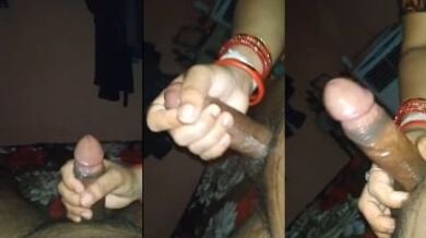 देवर का लंड तेल लगा के हिलाया भाभी ने