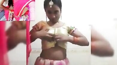 कॉलेज वार्षिकोत्सव में स्टेज परफॉर्मेंस के बाद कपड़े बदलती छात्रा