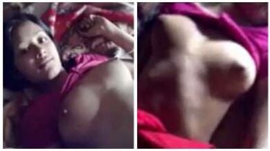 कड़क चुचों वाली गर्लफ्रेंड की चूत कंडोम लगाकर चोदी