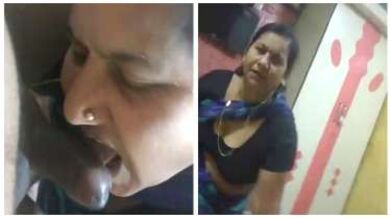 मराठी आंटी ने दिया अंकलजी को ब्लोवजोब