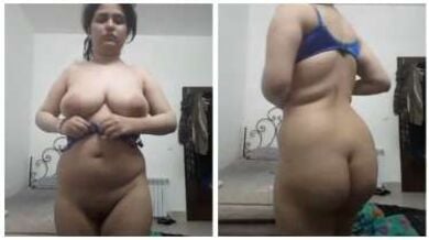 बड़ी गांड और बूब्स अमीर लड़की का नग्न देह प्रदर्शन