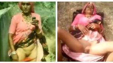 घागरा उठाकर राजस्तानी औरत ने चूत दिखाई