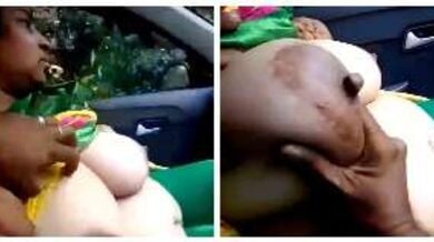 कार में दबाए भाभी के बूब्स के गुब्बारे