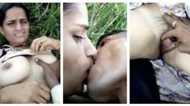 देहाती प्रेमियों का हरे खेत में चूत चुदाई का सेल्फी वीडियो