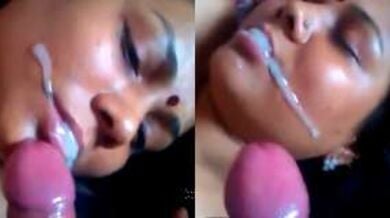 लंड औऱ आंड चूसकर भाभी ने मूँह में लिया गाढ़ा वीर्य