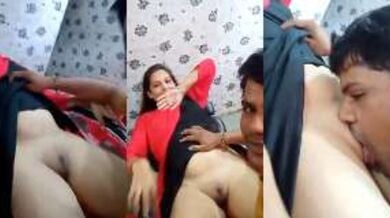 ब्यूटी पार्लर में जाकर ब्यूटीशियन गर्लफ्रेंड की दूधिया चूत चाटी