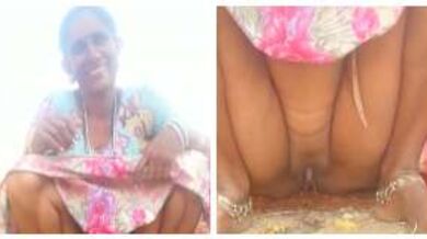 देहाती औरत को मूतते हुए फिल्माया