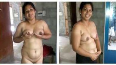 सारे कपड़े उतारकर नंगी होती कन्नडा लड़की