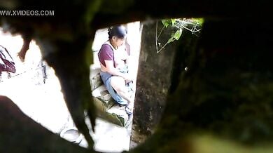 आंटी को हस्तमैथुन करते पकड़ा