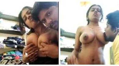 चुदासी गर्लफ्रेंड के बड़े बूब्स कुचलकर चूसे