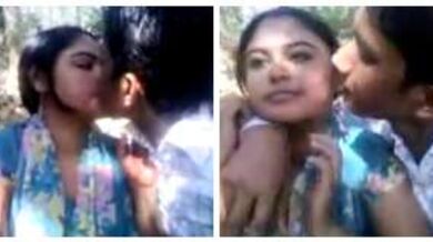 जंगल झाड़ियों में किसिंग, बूब्स प्रेसिंग का मजा लेते शहरी लवर्स