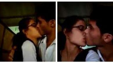 कैंटीन में किसिंग करता कॉलेज कपल