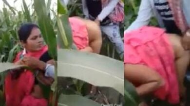 बिहारी रंडी को ब्लेकमेल कर के खेत में चोदा