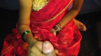 शादी के जोड़े में लिया पराया लंड