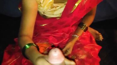 शादी के जोड़े में लिया पराया लंड