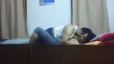 Indian aunty uncle homemade sex clip