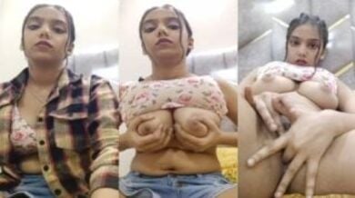 यंग सेक्सी लड़की ने दिखाई बूब्स करी चुत मे ऊँगली