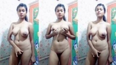 शालीन लड़की ने नंगे बदन की चूत में खुजली