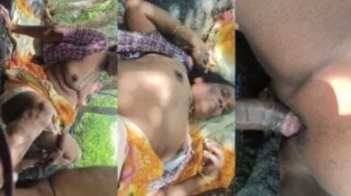 जंगल मे मिली आदिवासी औरत की चिकनी चुत को चोदा