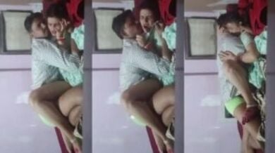 न्यूलीवेड कपल ने जल्दी से चुदाई निपटाए बिना कपडे उतारे