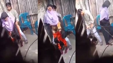 बुरखा पहनी लड़की की खड़े खड़े चुदाई किया