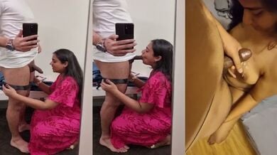 सेक्सी वाइफ को चूसाया लंड बूब्स पे दिया कमशॉट