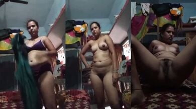 झाँटो वाली बुर दिखाती विलेज भाभी