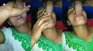 देहाती लड़की चूस रही है बडा लंड