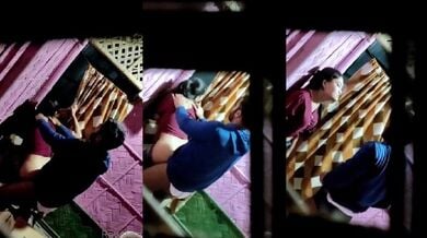कॉटज वाली लड़की को खड़े खड़े जल्दी से चोद डाला