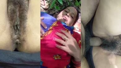 जंगल मे जाके झाँटो वाली चुत चुदवाई भाभी ने