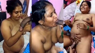 लम्बा लंड को चूसके अपनी चुत चुदवाती ऑन्टी