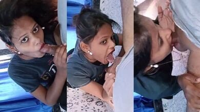 सेक्सी पत्नी ने दी अपने पति को हॉट ब्लोजॉब