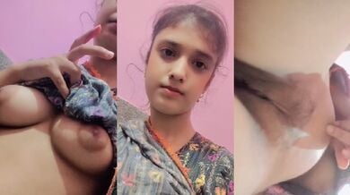 क्यूट यंग गर्ल ने बनाई अपनी न्यूड सेल्फी वीडियो