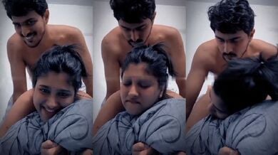 पीछे से चुत मे लंड लेती क्यूट लड़की