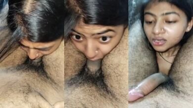 सेक्सी गर्लफ्रेंड से लिया डीप ब्लोजॉब का मजा