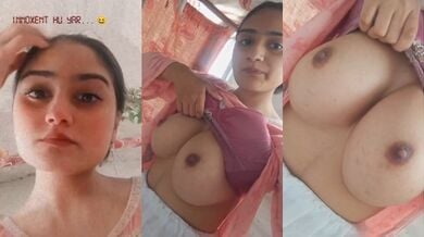 सलवार सूट मे सजी लड़की ने दिखाई अपने गोल बडे बूब्स