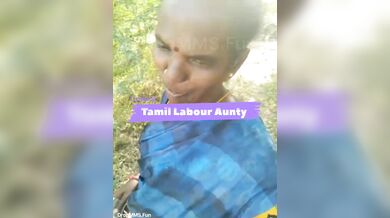 तमिल बुढी आंटी की चुदाई की लंड चूसा के जंगल में