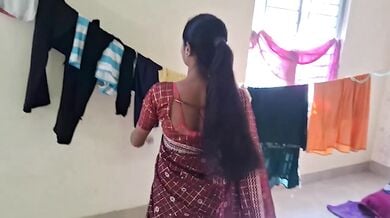 साड़ी वाली बीवी की हार्ड चुदाई कर उस पर मारा कमशॉट