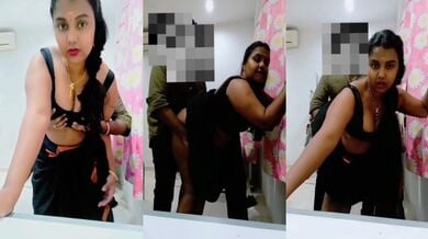 साड़ी मे सजी सेक्सी मल्लू भाभी ने ली खड़े खड़े चुदाई का मजा