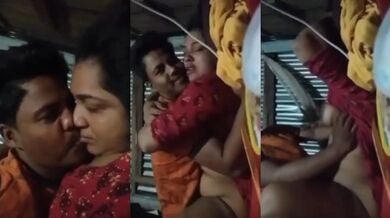 विलेज यंग कपल का रोमांटिक नाईट सेक्स